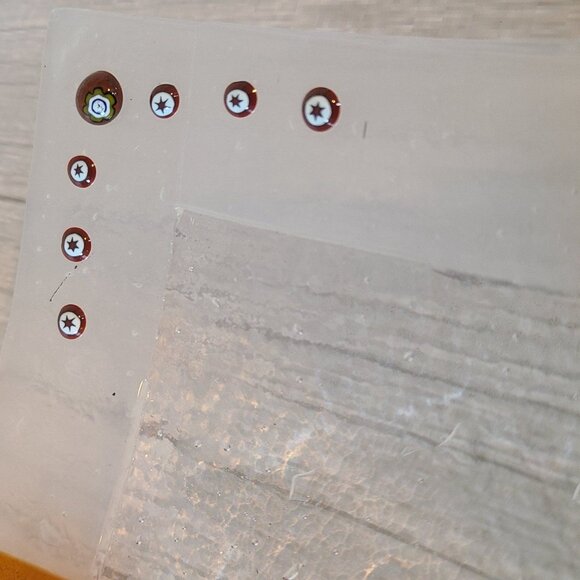 Vintage MCM Murano Italy Art Glass Tray Trinket Dish Orange Clear - Picture 9 of 11